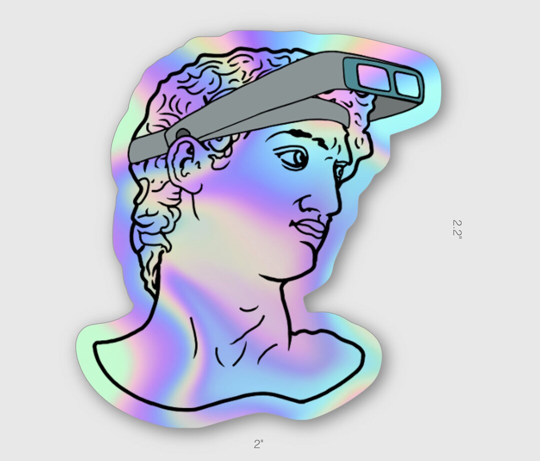 David's Working Holographic Vinyl Sticker - Etsy