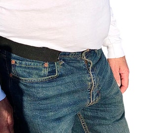 Plus Size Buckleless Belts in Wide for Men and Women, The belt that won't dig into your stomach.