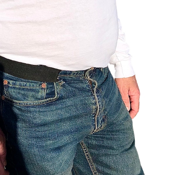 Plus Size Buckleless Belts in Wide for Men and Women, The belt that won't dig into your stomach.