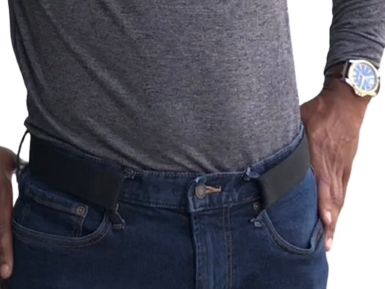 Men's Buckleless Belt, The No-Buckle Belt that's Metal-Free, Won't scratch or pinch-Great with Jeans image 4