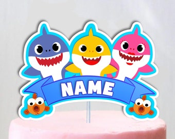 Baby Shark Cake Etsy Baby Shark Cake Etsy