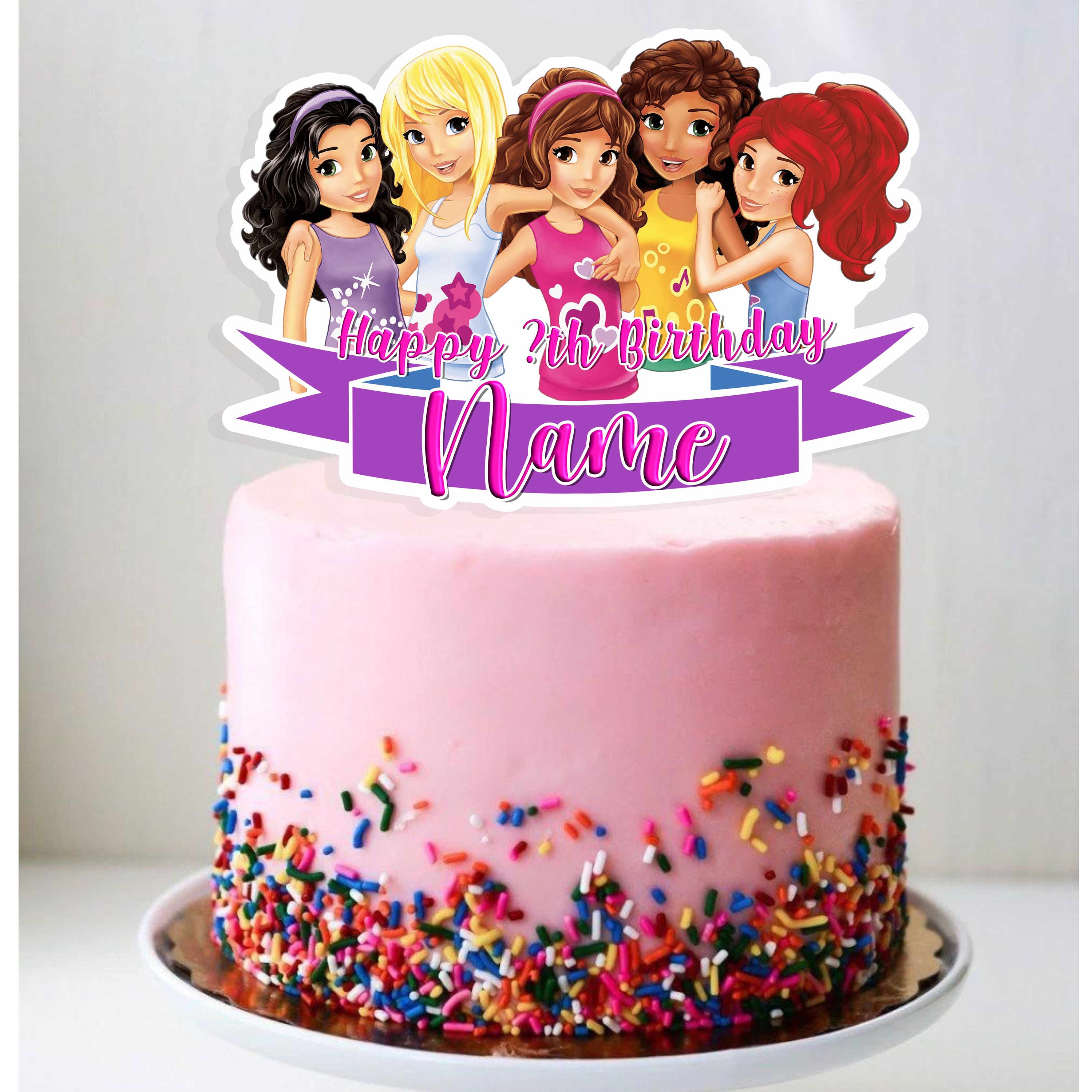 Lego Friends Edible Cake Image Topper Personalized Picture Inches Round lego-friends-edible-cake-image-topper-personalized-picture-inches-round