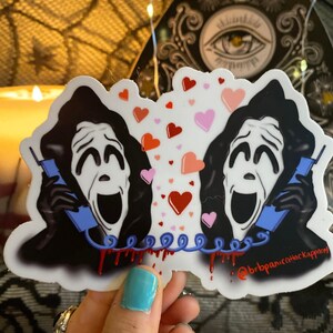 Murderous Lovers  Halloween Sticker