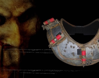 Saw trap shotgun collar of the film Saw III (Reverse Bear Trap Saw III) Horror Props Costume Fanart