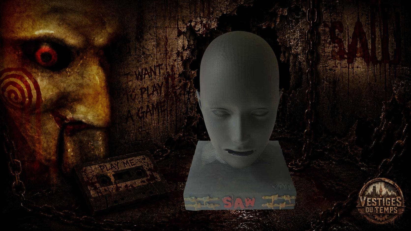 SAW 逆ベアトラップ 映画「SAW」より (逆ベアトラップ SAW) ホラー