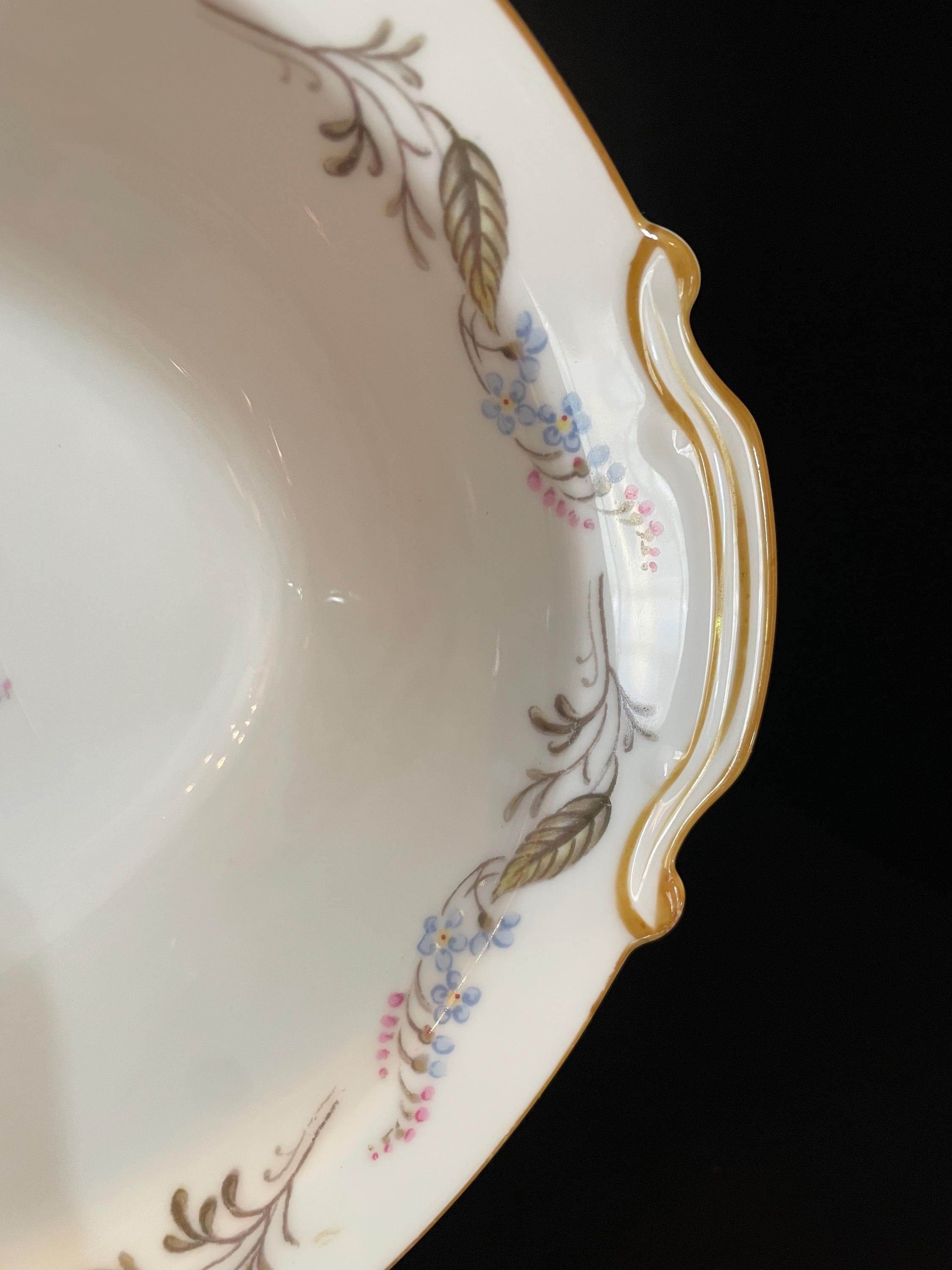 N ノリタキ日本陶器株式会社 -- 食器 3256 年頃、製造 楕円形野菜ボウル、1949 食器