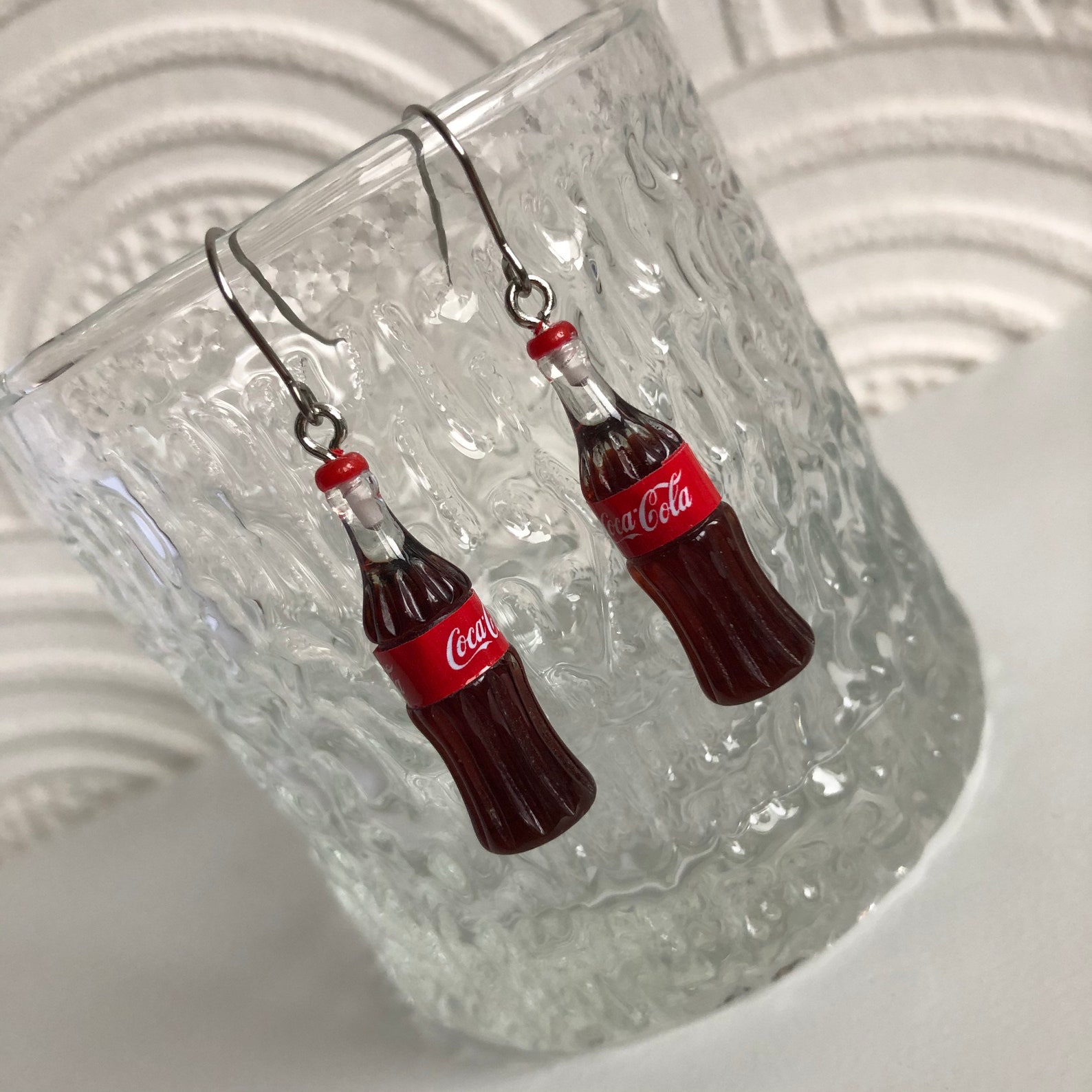 Coca Cola Necklace and Earrings Set Jewellery Coke Etsy
