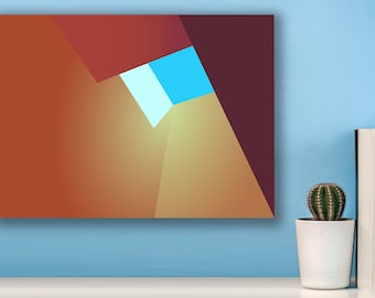 Radiant Skylight: Sunny Day Glow, Aluminum Print, 16x20, Skylight on a Sunny Day Aluminum Wall Hanging, Artist Original Home Decor, Decor