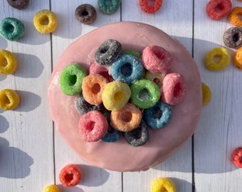 Fruit Loop Donut Soap | Cereal Soap | Soaps That Look Like Food | Realistic Food Soap | Fruity Soap | Fruit Cereal | Cereal Lover | Sweet 16