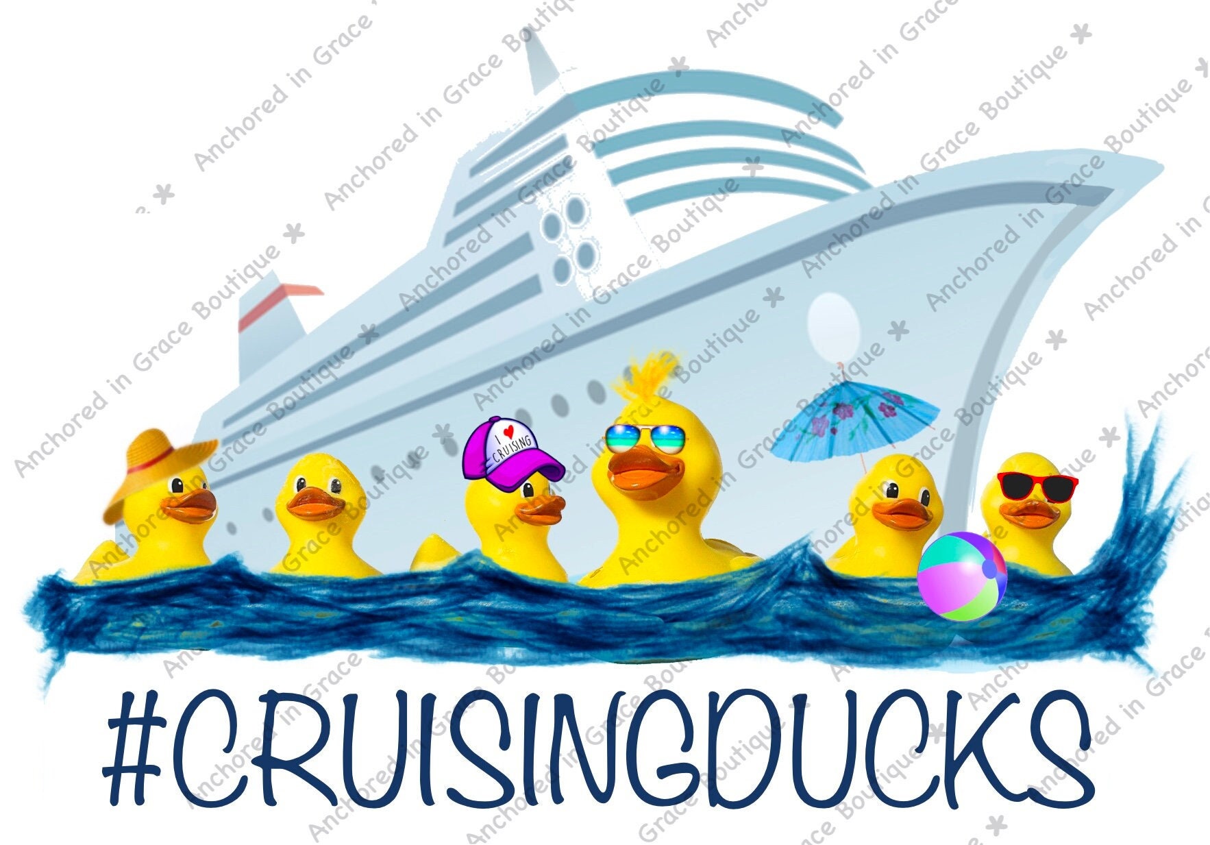 cruise duck clipart