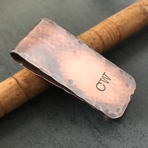 Clip d’argent en cuivre personnalisé, cadeau pour homme, porte-carte