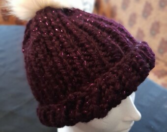 Knitted winter hat