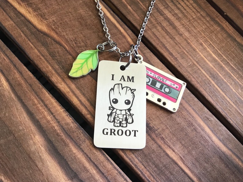 MARVEL GUARDIANS OF THE GALAXY ROCKET RACCOON NECKLACE STAINLESS STEEL