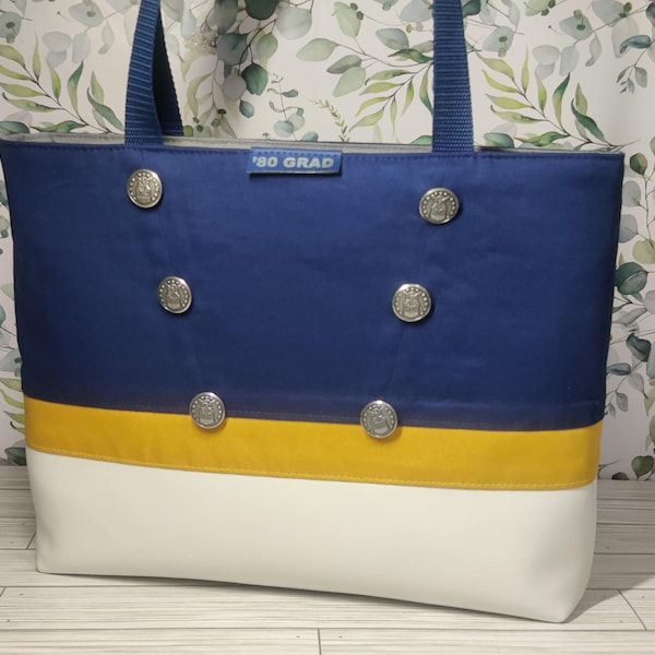 USAFA Parade Dress tote, made to order by Owl Croft Designs