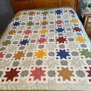 Beautiful tile pattern quilt for sale!