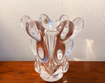 Art VANNES Frankrike kristallvas 60-tal / Art VANNES Frankrike kristallvas 60-tal