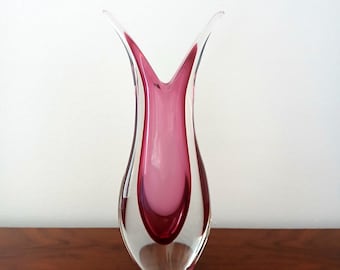 Murano glass vase, 1980s design