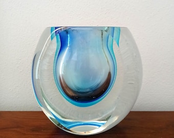 Murano-glasvas, design från 1980-talet