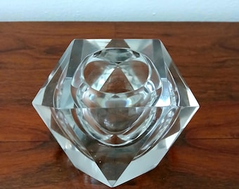 Mandruzzato Murano glass bowl from the 1970s / Mandruzzato Murano art glass bowl '70s