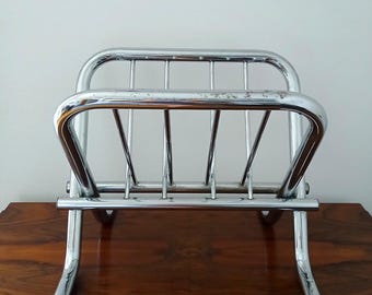 ZACK Tyskland Tidskriftsställ i metalldesign 70-tal / ZACK Tyskland Tidskriftsställ i metalldesign 70-tal