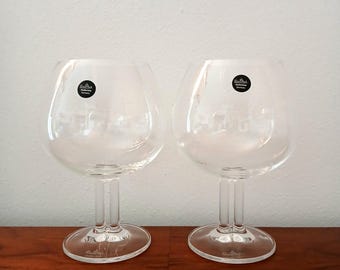 ROSENTHAL 2 "Cupola" glas 80-talsdesign / ROSENTHAL 2 "Cupola" vinglas 80-talsdesign