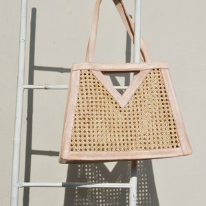 Chloe Hand Bag, Rattan Webbing Bag, Tote Bag, Straw Bag, Shopper Bag, Summer Bag, Cane Webbing Bag, Wicker tote bag
