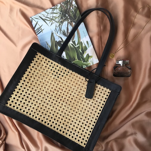 vintage rattan bag