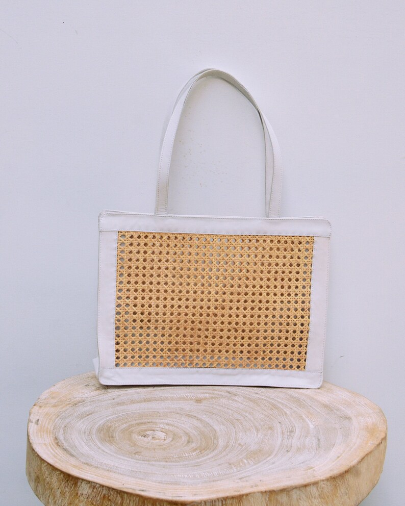 Cannes Tote Bag Rattan Tote Bag Basket Bag Cane bing Etsy