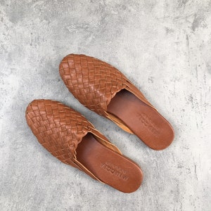 Diana Handwoven Goatskin Leather Loafer, Handmade Goatskin Leather Loafer, Hand Woven Loafer image 7