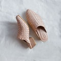 Gigi Handwoven Leather Mules, Handmade Leather Mules with 5 cm Heels product logo