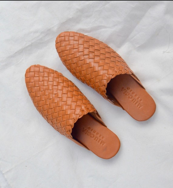 Mules tressées cuir new arrivals