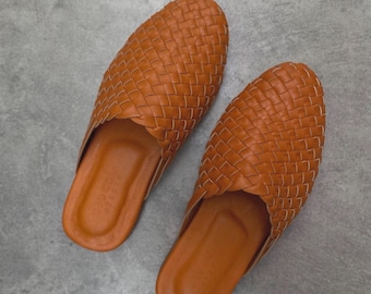 Giorgio  Handwoven Goatskin Leather Loafer, Handmade Goatskin Leather Loafer, Hand Woven Men’s Loafer, Gift for Him