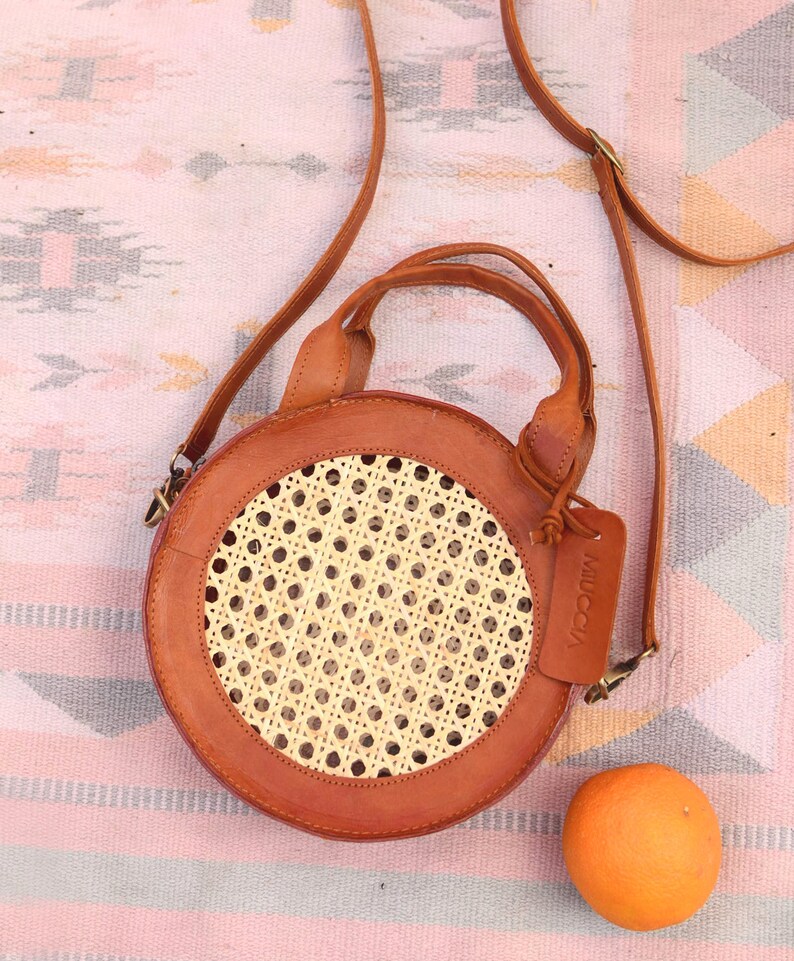 Dahlia Wicker Crossbody Rattan Crossbody Basket Bag Rattan Etsy