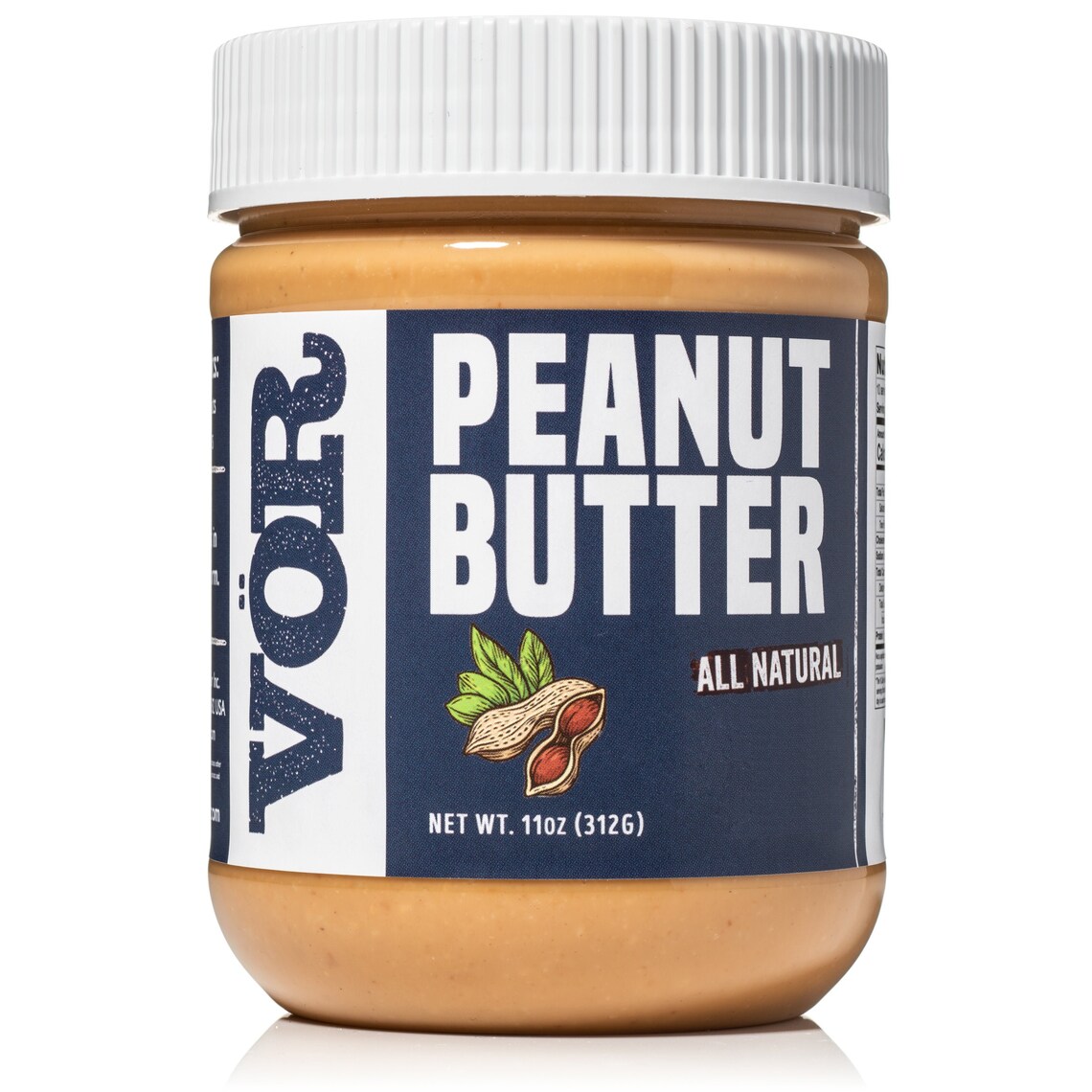 Vor Pure Peanut Butter 11oz Jar Etsy