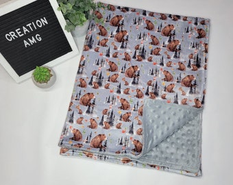 Doudou Minky blanket 30x40 Bear