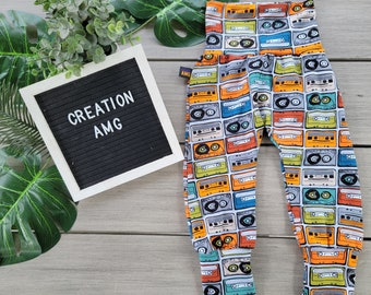 Evolutionary pants with Vintage Cassette pattern