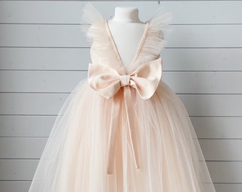 flower girl dress old rose