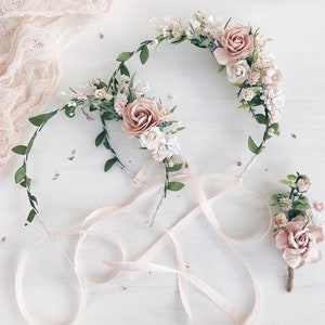 Etsy flower girl crown clearance
