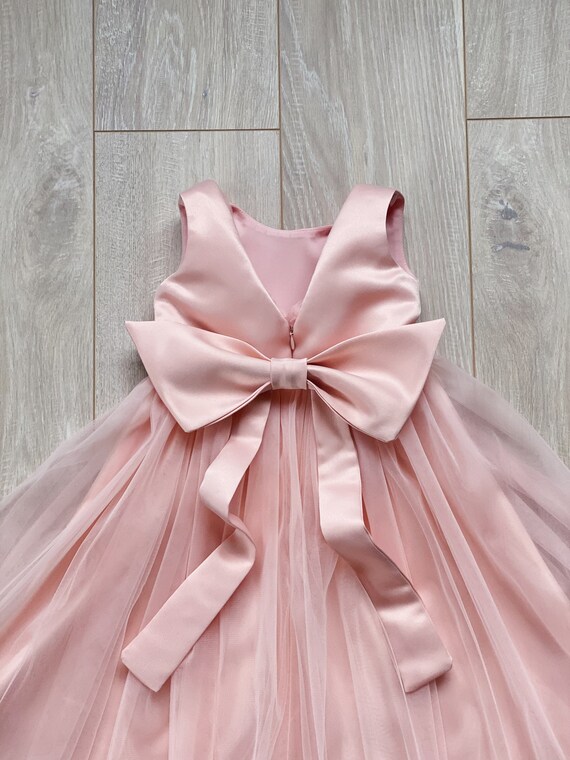 etsy blush flower girl dress