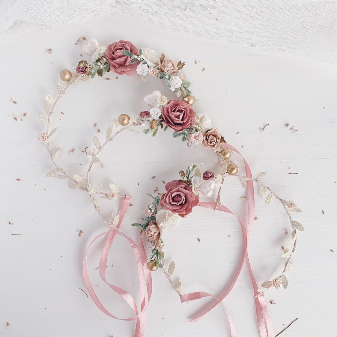etsy flower crown wedding