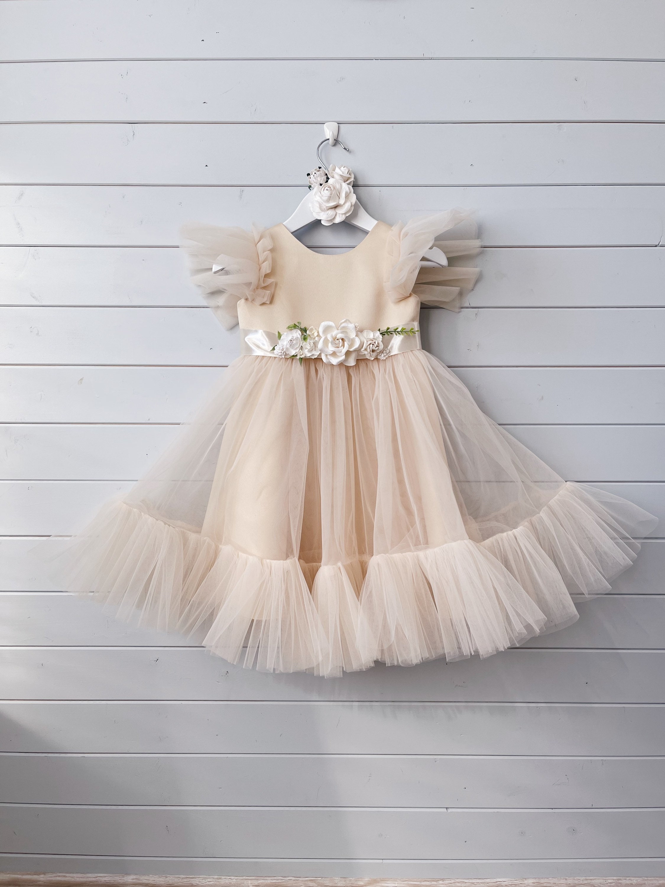 Robe de fille de fleur tulle de robe de fille de fleur de Etsy