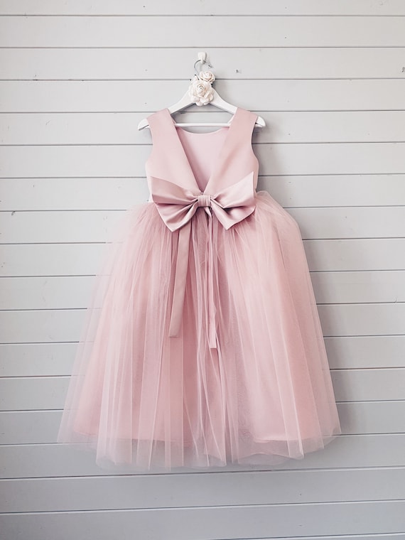 blush pink childrens dress