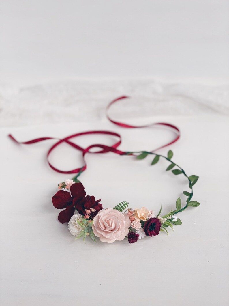 Flower girl crown Wedding Flower crown flower crown wedding Etsy