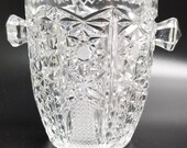 Sale 15 -20 Off Entire Order Vintage American Brilliant Period-APB-Cut Crystal Ice Bucket Dish Vase BEAUTIFUL