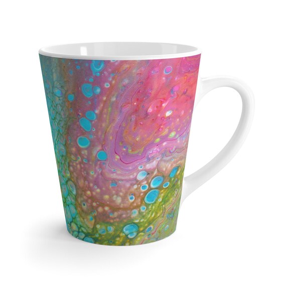 Mug Elenaartlab Coffee Mug Mugs Fluid Painting Ceramic Etsy