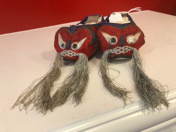 Hand made Chinese vintage baby slippers