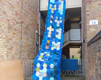 GIGANTISCHES LEVITICUS ELEVEN Aktionsbanner. Altenglische Handarbeit Patchwork. Respektiere die Schöpfung durch das Wort Gottes für König Jesus Christus!
