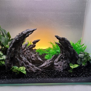 5 to 10 gallon Aquascape decor SOUL CANYON aquarium dragon rocks nature for moss planted tank Fish Tank Ornament