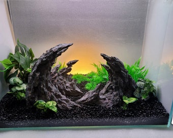 5 to 10 gallon Aquascape decor SOUL CANYON aquarium dragon rocks nature for moss planted tank Fish Tank Ornament