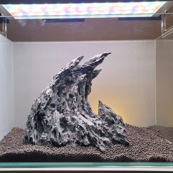 Aquascape decor SOUL CANYON aquarium dragon rocks nature for moss planted tank Fish Tank Ornament ( 20+ gallon Tank)